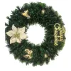 Christmas wreaths with simulated pine branches are hung on the door for festive decoration in the living room and bedroom Item Picture